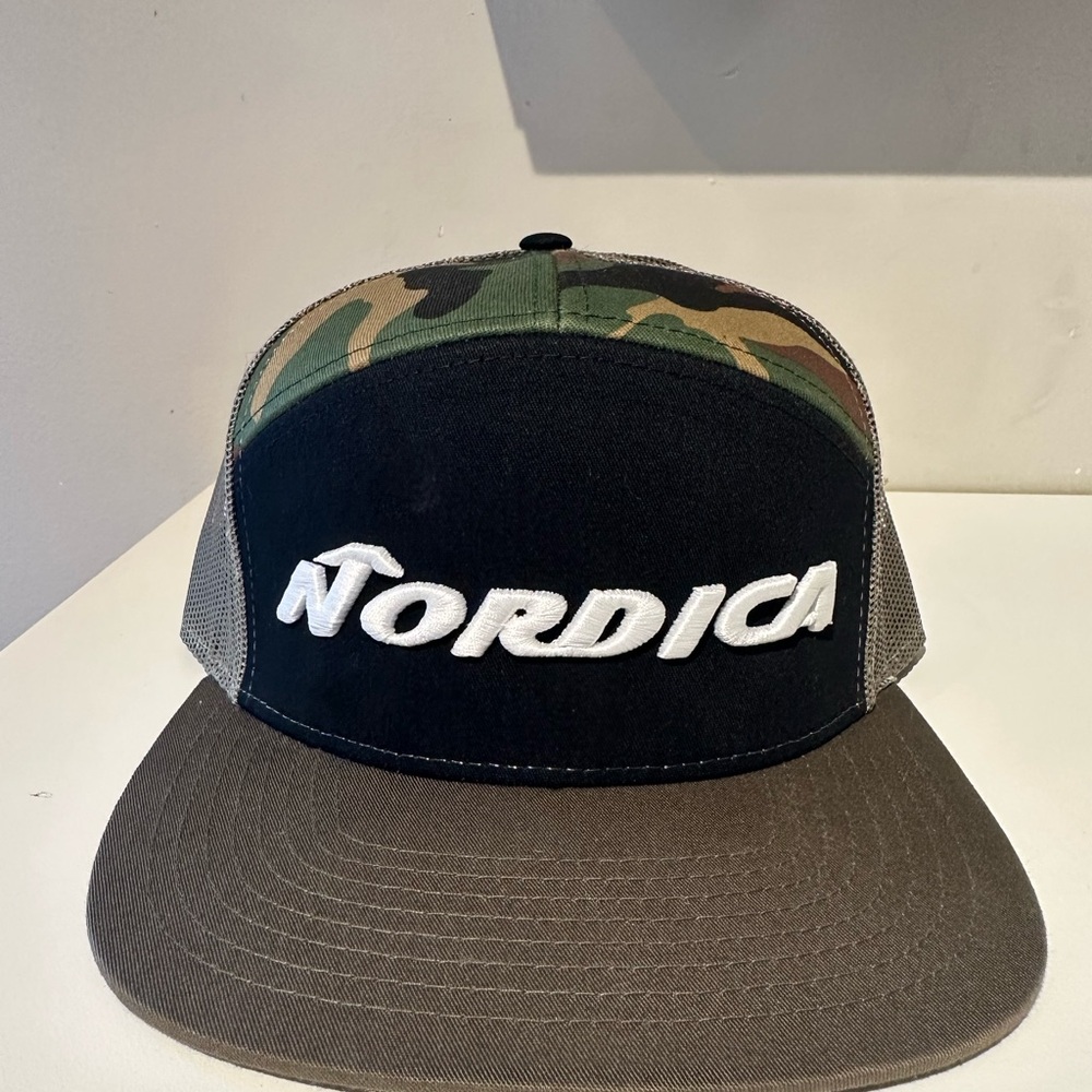 Nordica Men's Camouflage and Black Hat